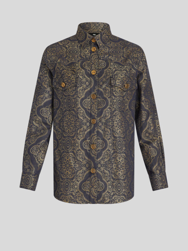 DENIM JACQUARD SHIRT