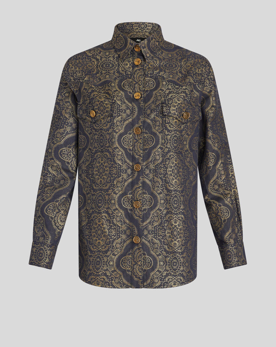 DENIM JACQUARD SHIRT