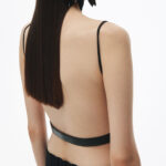 ribbed tank dress with leather belt