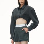 high-waisted cargo rave short