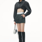 high-waisted cargo rave short