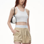 high-waisted cargo rave short