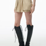 high-waisted cargo rave short