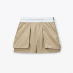 high-waisted cargo rave short
