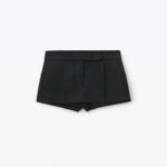 tailored mini skort in wool tailoring