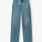 ez mid rise jean with embossed logo