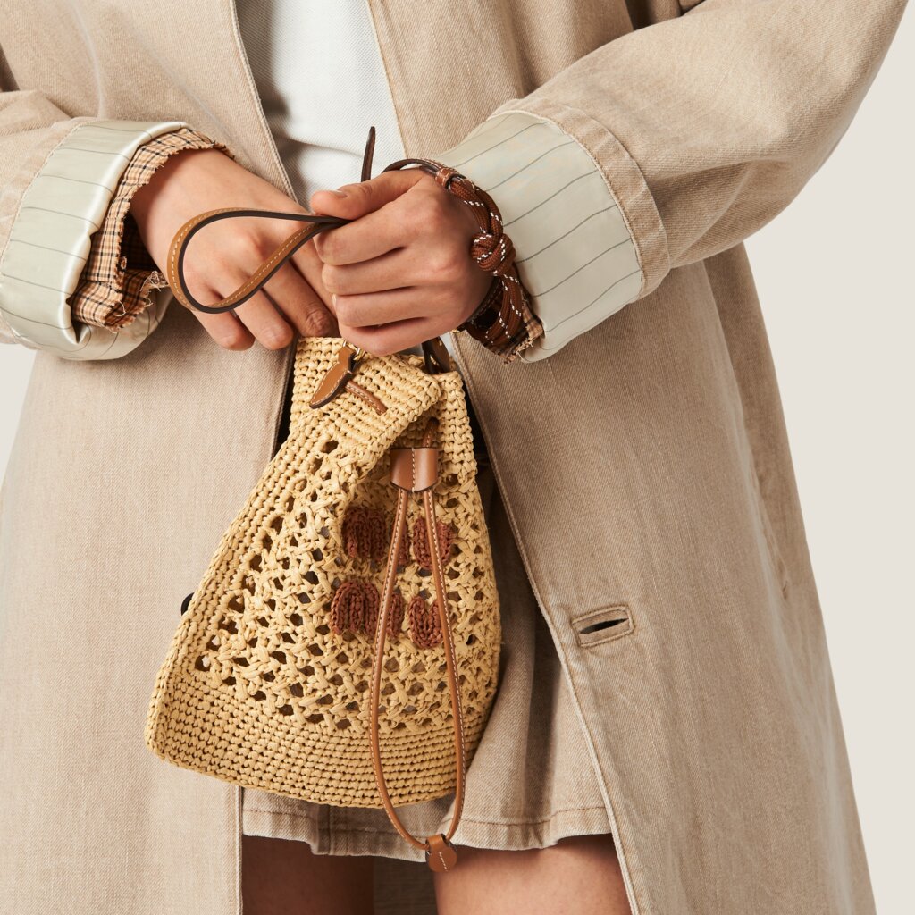 WOVEN RAFFIA MINI BAG - Helga Design