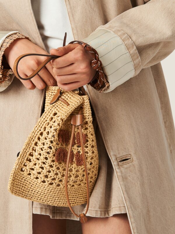 WOVEN RAFFIA MINI BAG
