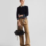 1978 RE NYLON AND SAFFIANO TOP HANDLE BAG