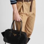 1978 RE NYLON AND SAFFIANO TOP HANDLE BAG