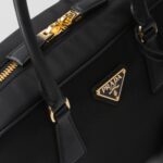 1978 RE NYLON AND SAFFIANO TOP HANDLE BAG