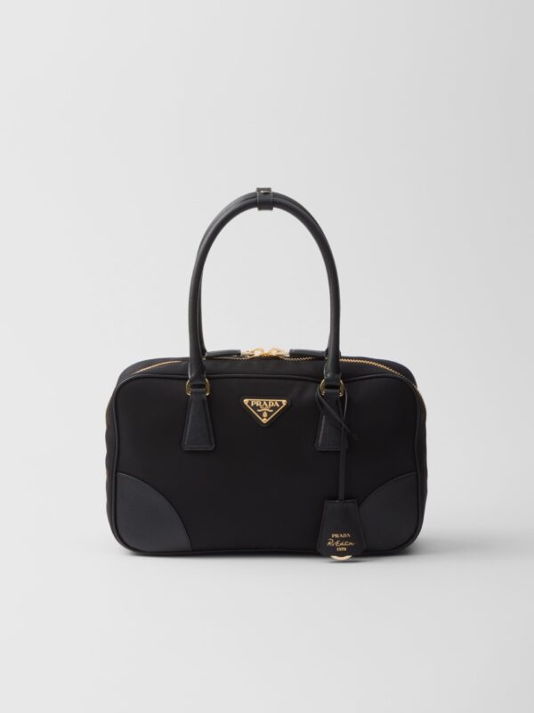 1978 RE NYLON AND SAFFIANO TOP HANDLE BAG