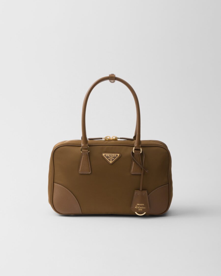 1978 RE NYLON AND SAFFIANO TOP HANDLE BAG