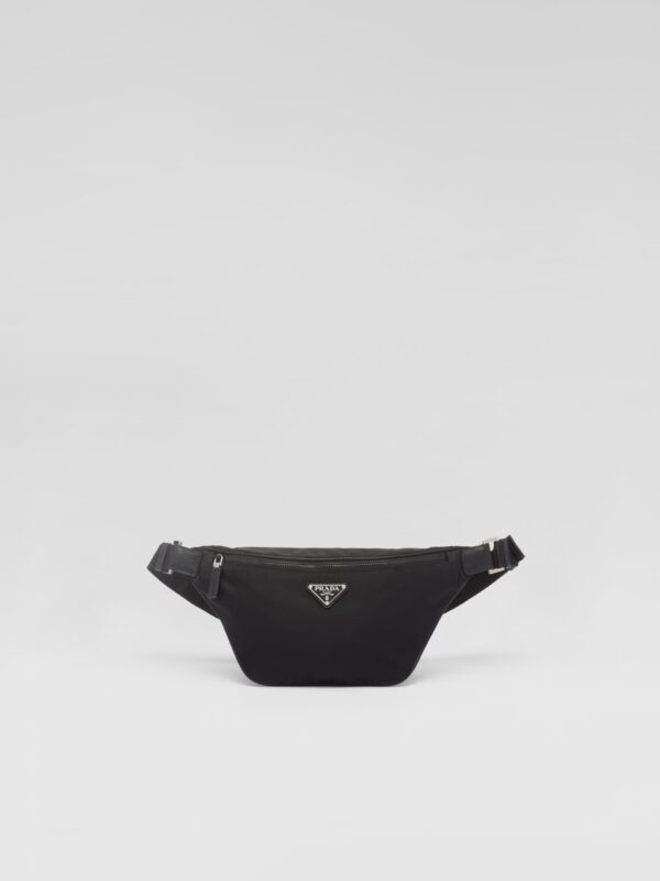 RE NYLON AND SAFFIANO BELT BAG