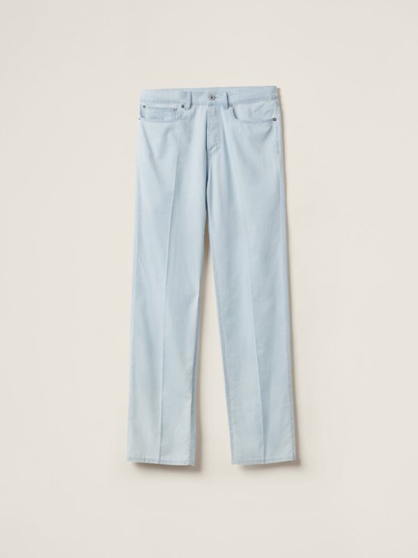 CHAMBRAY DENIM BAGGY JEANS