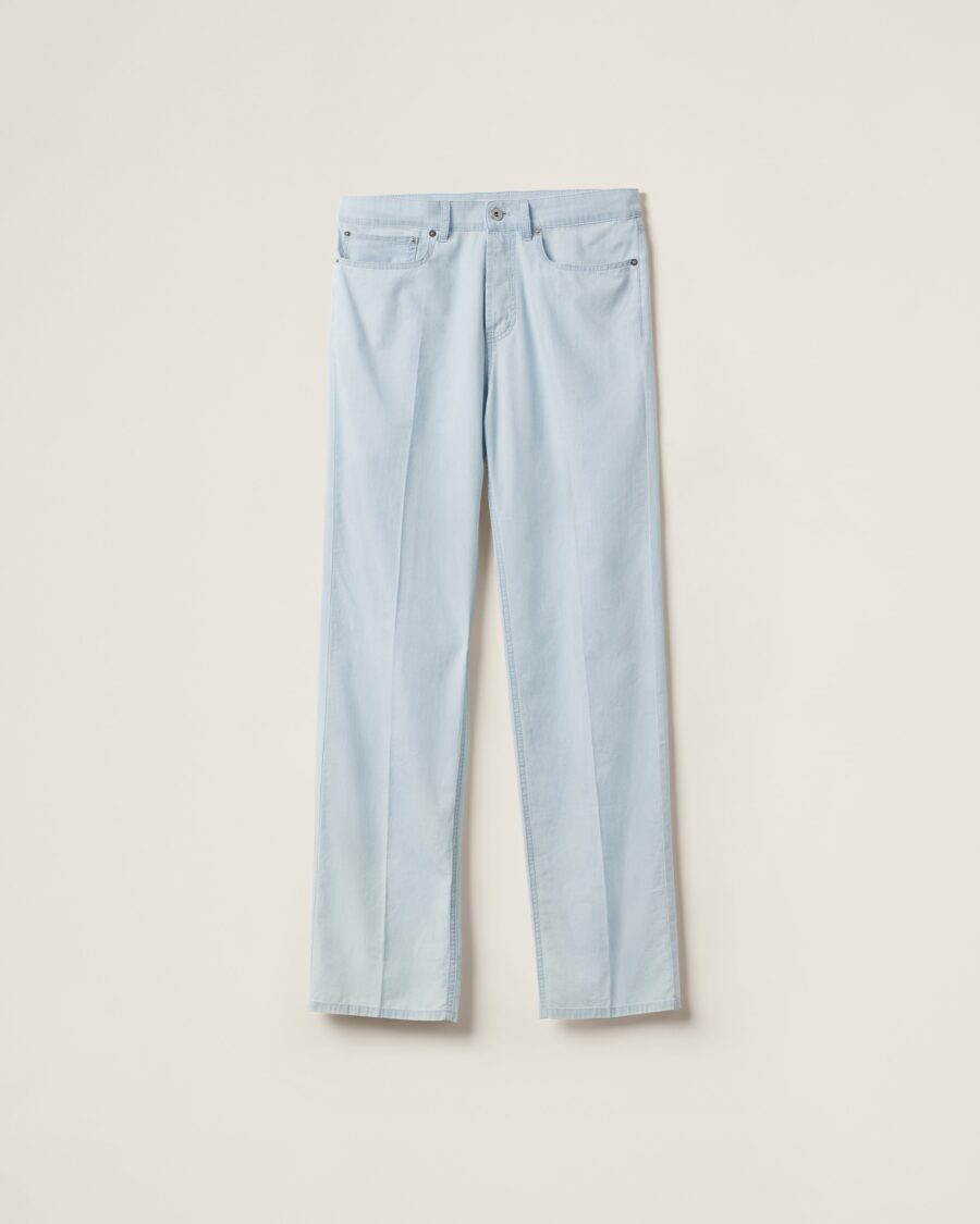 CHAMBRAY DENIM BAGGY JEANS
