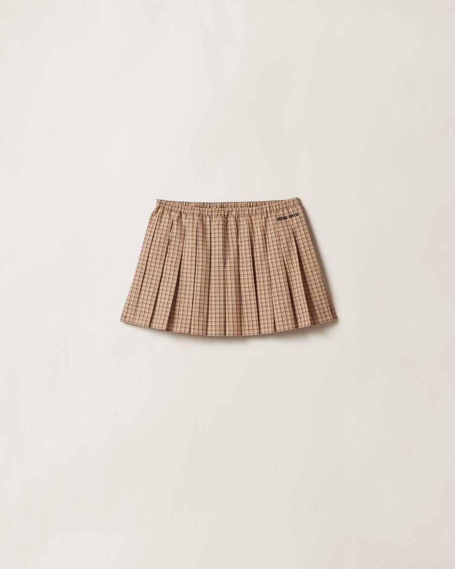 CHECKED SKIRT