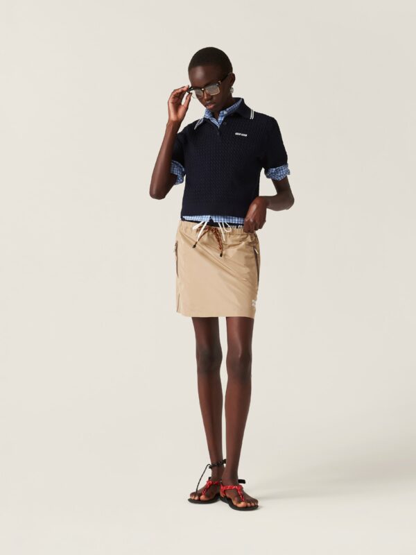 TECHNICAL FABRIC SHORT SKIRT