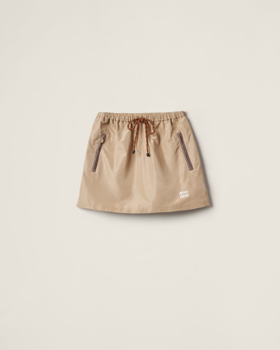 TECHNICAL FABRIC SHORT SKIRT