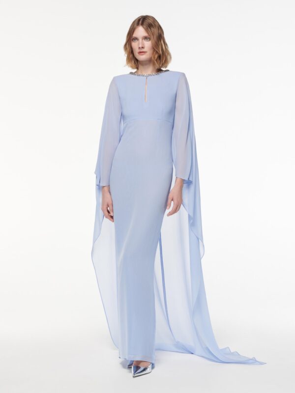 SILK CHIFFON GOWN