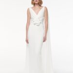 FLOWER DETAIL WHITE GOWN