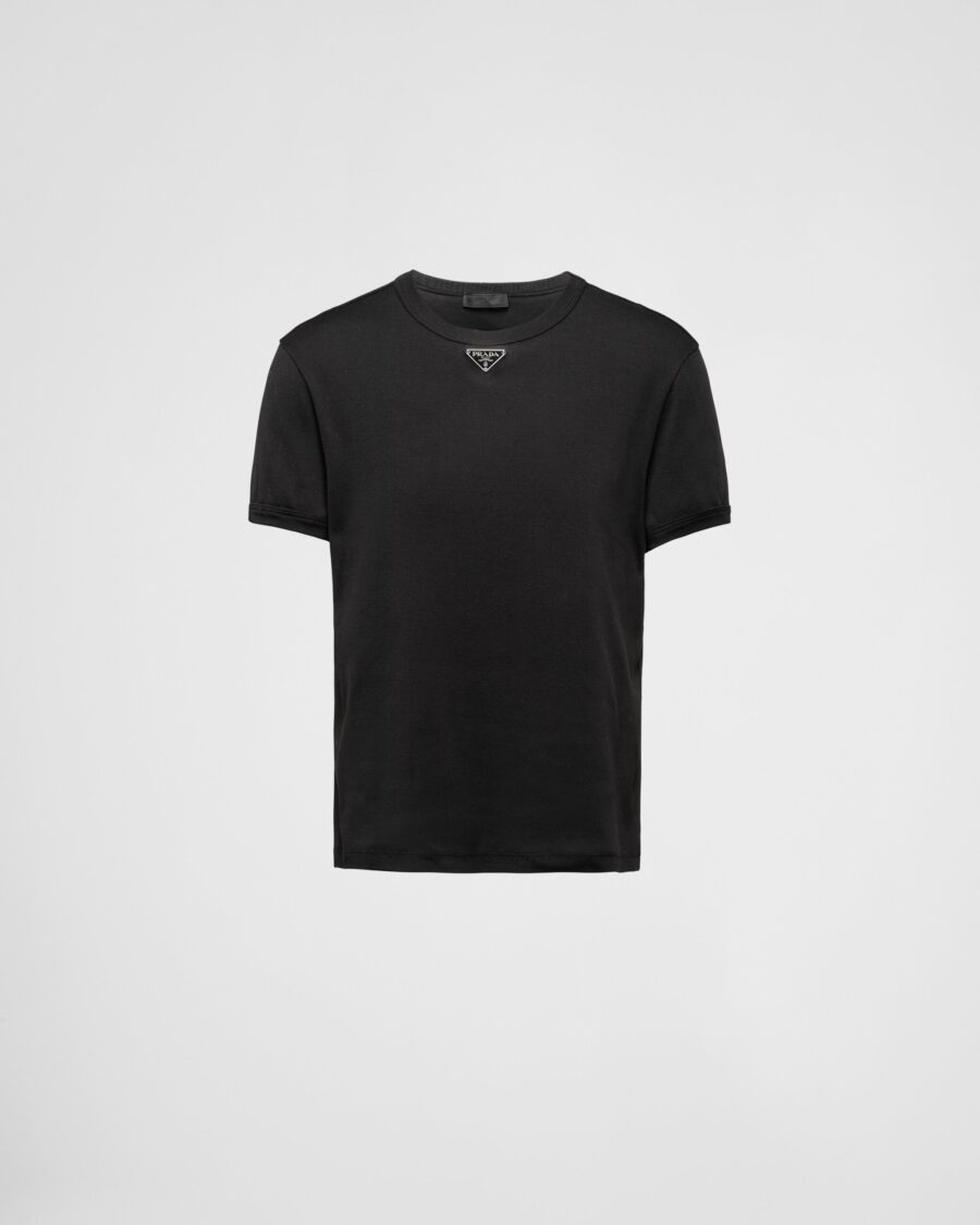 COTTON TEE WITH LOGO