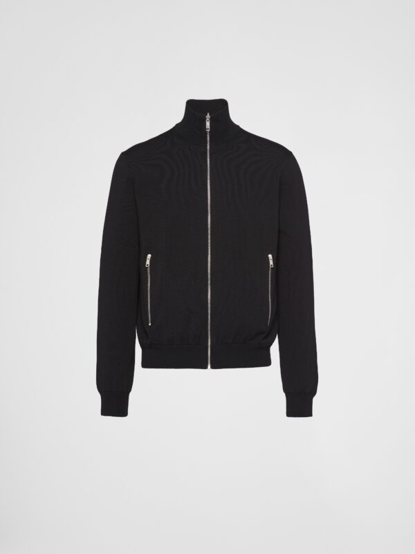 REVERSIBLE WOOL AND RE-NYLON JACKET