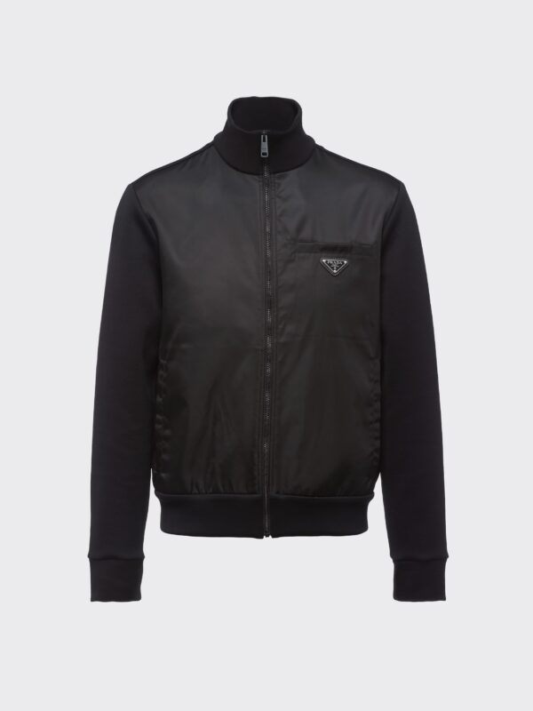 SWEATSHIRT WITH RE-NYLON DETAILS