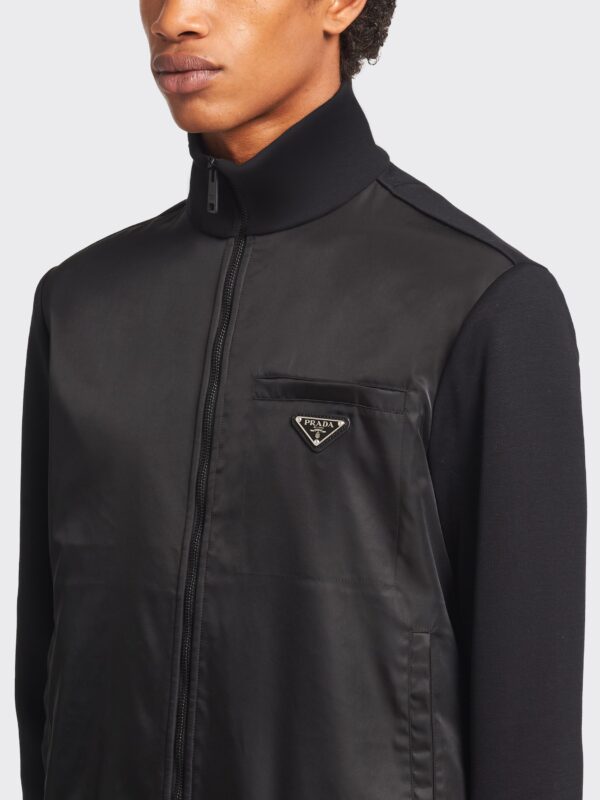 SWEATSHIRT WITH RE-NYLON DETAILS