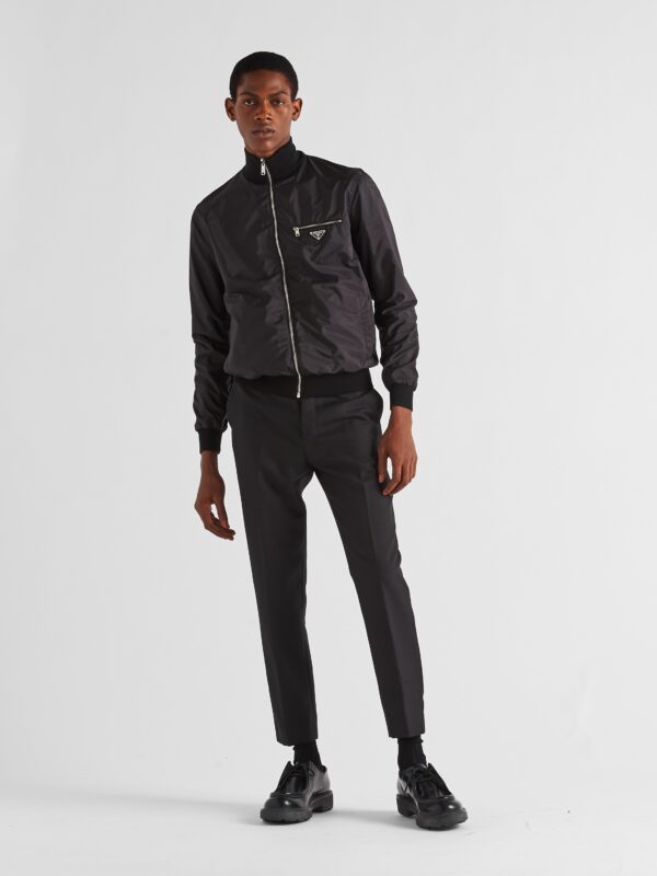 REVERSIBLE WOOL AND RE-NYLON JACKET