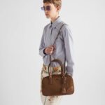 1978 RE NYLON AND SAFFIANO TOP HANDLE BAG