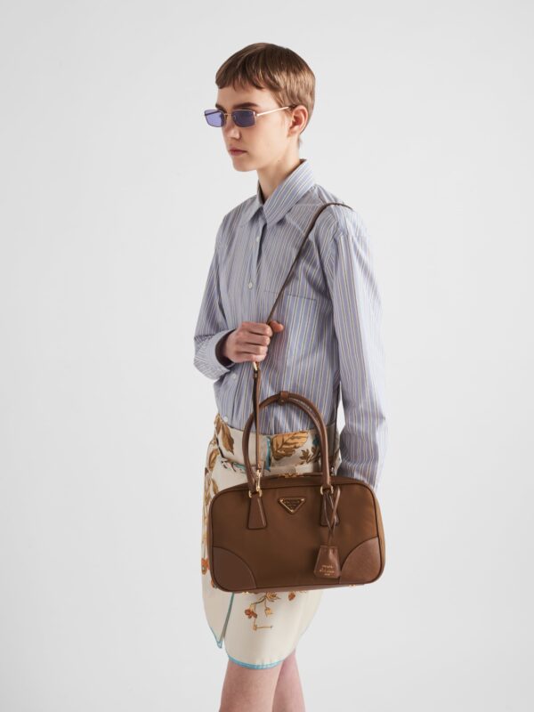 1978 RE NYLON AND SAFFIANO TOP HANDLE BAG