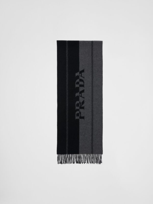 WOOL SCARF WITH LOGO