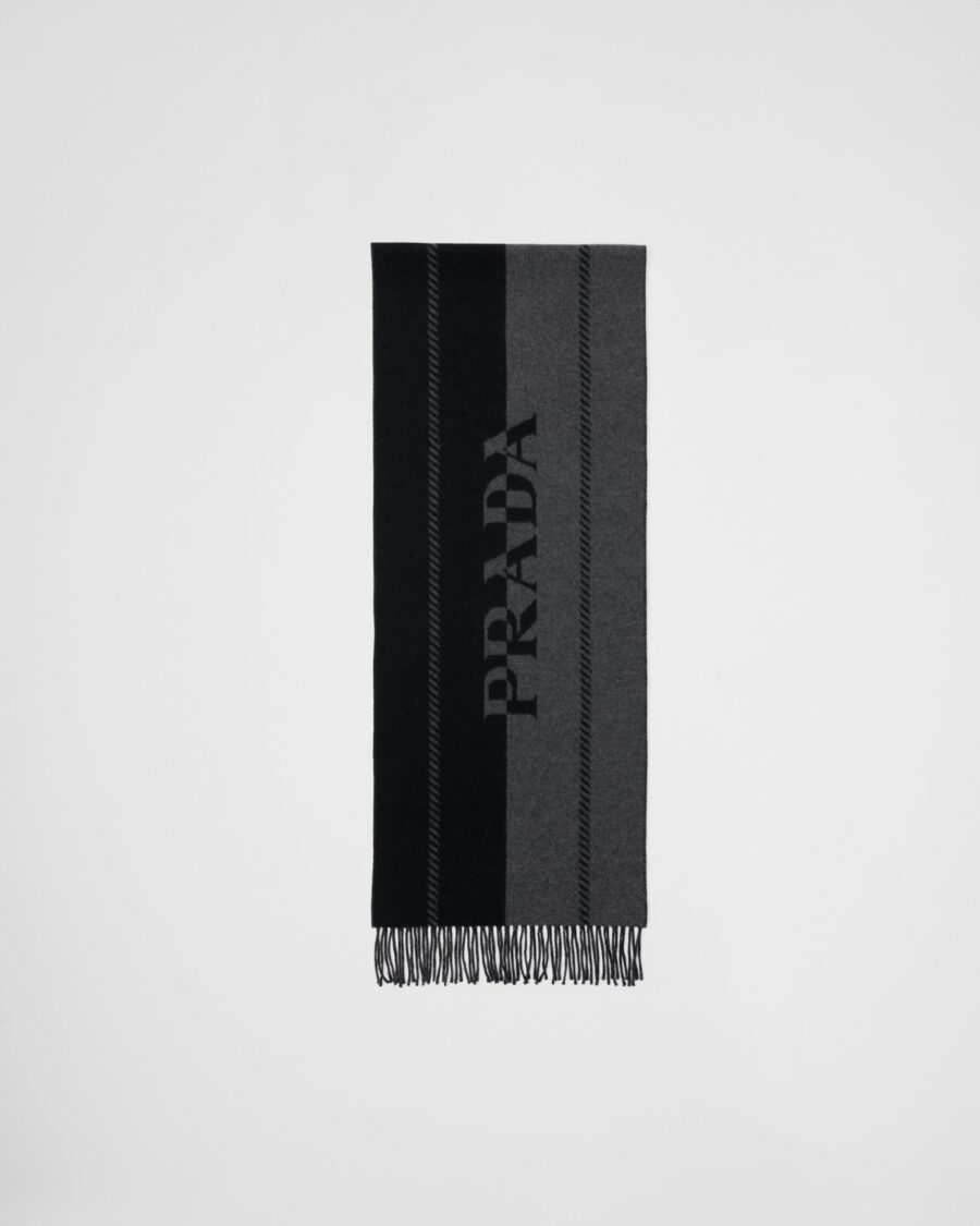 WOOL SCARF WITH LOGO