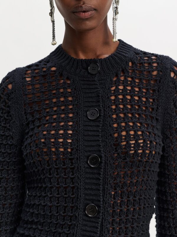 SPORTY CROCHET CARDIGAN