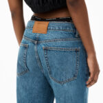 MID RISE JEANS WITH PRESTYLED BRIEFS