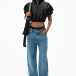 MID RISE JEANS WITH PRESTYLED BRIEFS