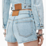 MID RISE DENIM SKORT