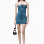 TUBE STRETCH DENIM DRESS