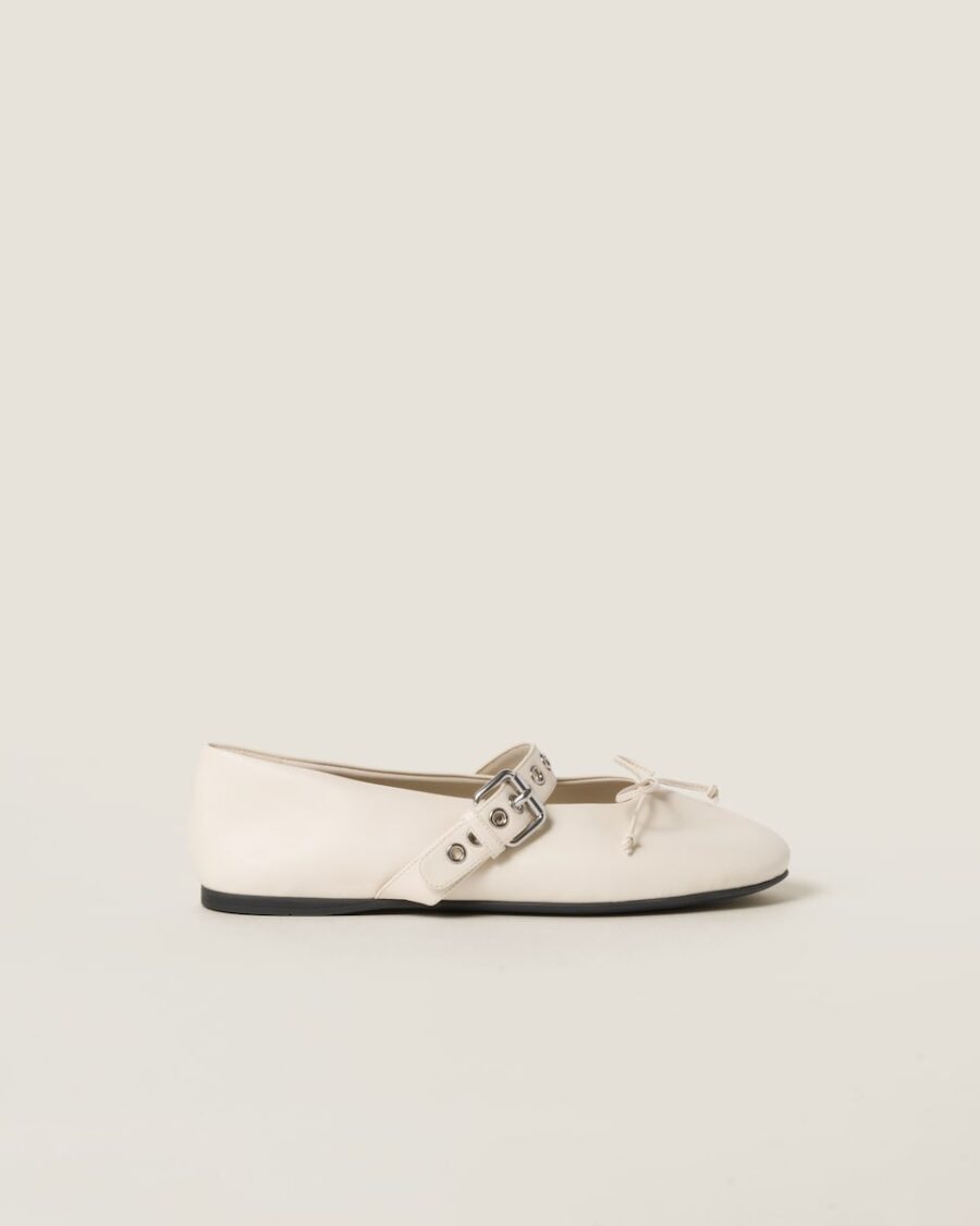 LEATHER BALLERINAS