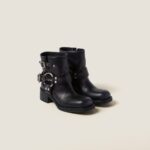 VINTAGE LOOK LEATHER BOOTIE