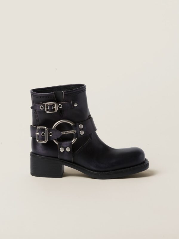 VINTAGE LOOK LEATHER BOOTIE