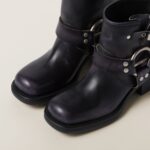 VINTAGE LOOK LEATHER BOOTIE