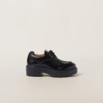 LEATHER LACE UP LOAFERS