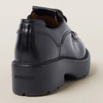 LEATHER LACE UP LOAFERS
