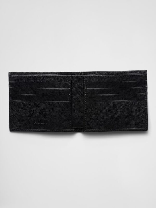 RE-NYLON AND SAFFIANO LEATHER WALLET