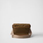 RE-NYLON AND LEATHER SHOULDER BAG