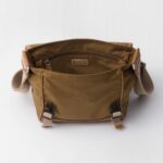 RE-NYLON AND LEATHER SHOULDER BAG