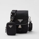 RE-NYLON AND SAFFIANO SHOULDER BAG