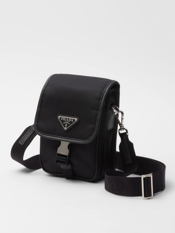 RE-NYLON AND SAFFIANO SHOULDER BAG